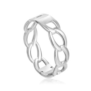 Silver Large Loop Bracelet