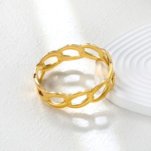 18K Gold Large Loop Bracelet