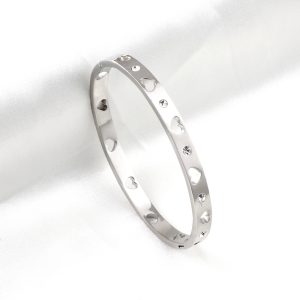 Steel Diamond Hard Bracelet